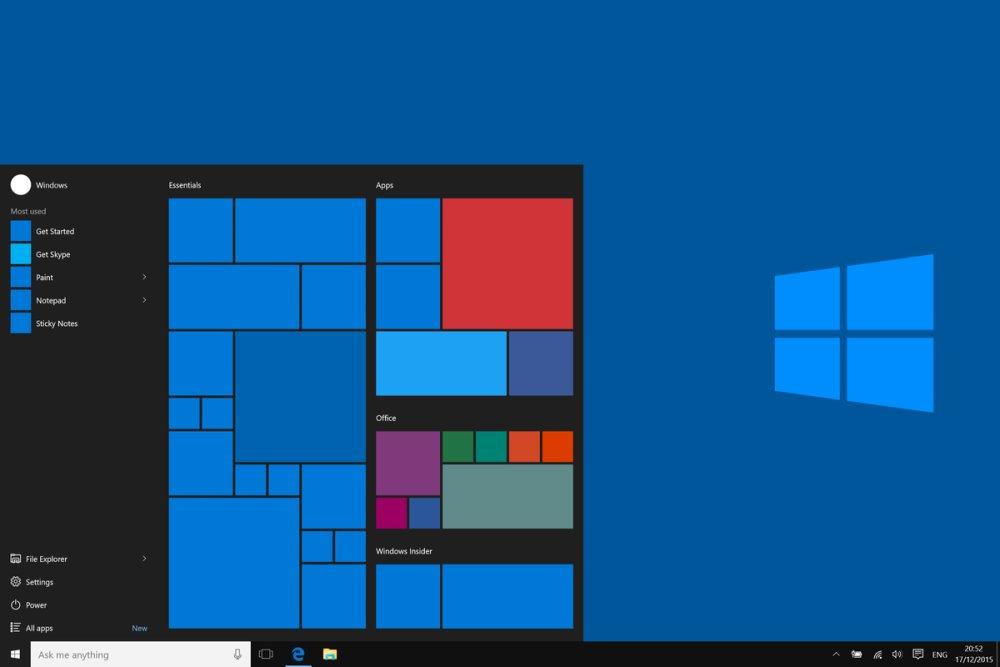 sistema operativo Microsoft Windows 10
