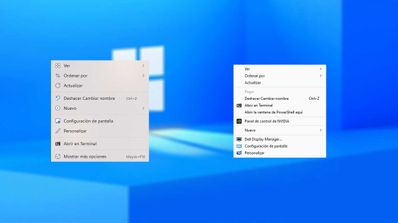 Menú clásico Windows