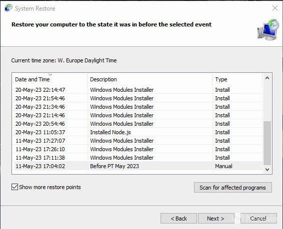 error actualización Windows 10 seguridad
