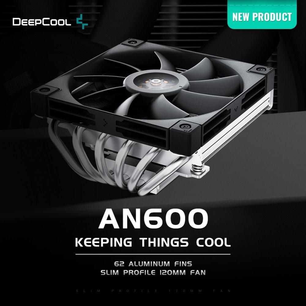 DeepCool AN600 Intel/AMD Low Profile Compact CPU Cooler