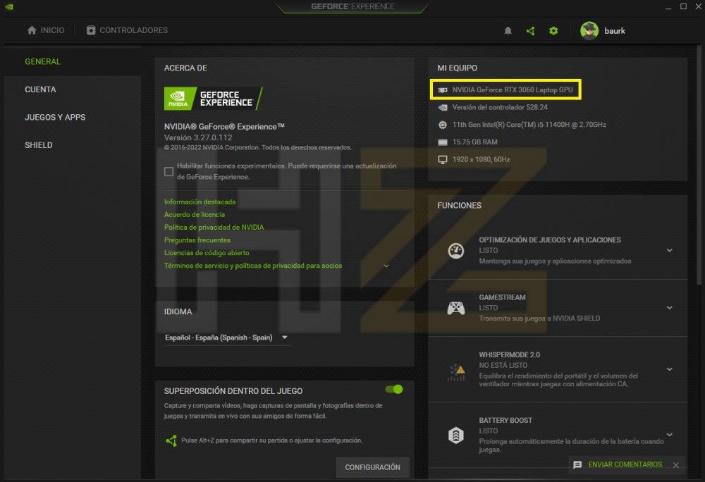 nvidia geforce experience graphics card