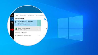 opciones energia windows