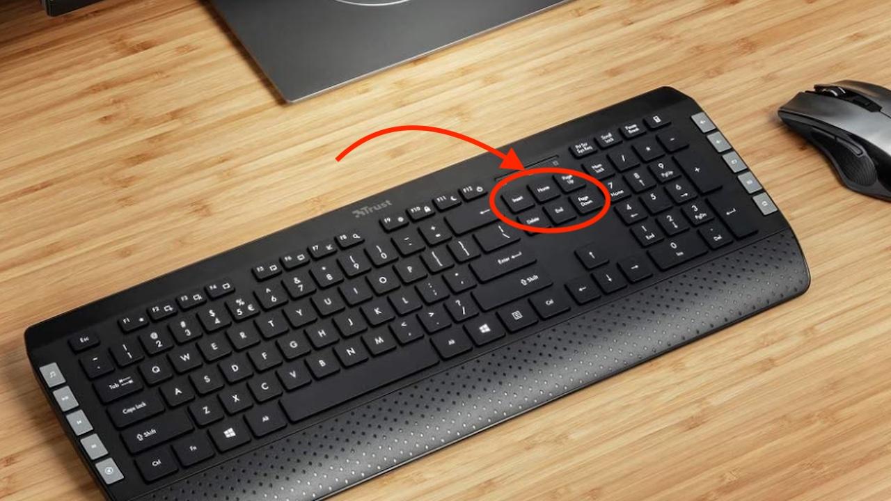 Imagen de un teclado resaltando las teclas especiales