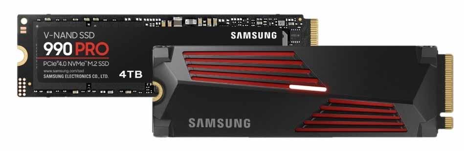 Samsung 990 Pro 2TB SSD M.2 NVMe PCIe Gen4 x4 con Disipador