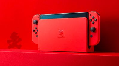 Switch OLED red de Mario.