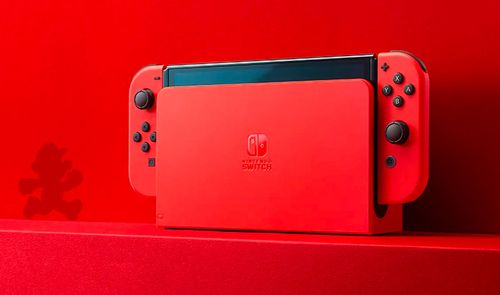 Switch OLED red de Mario.