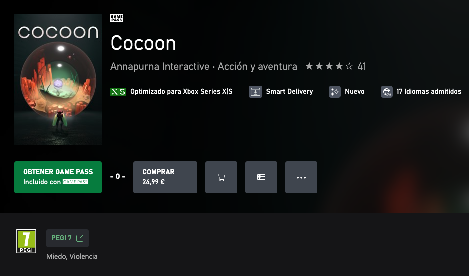 Cocoon Game Pass.
