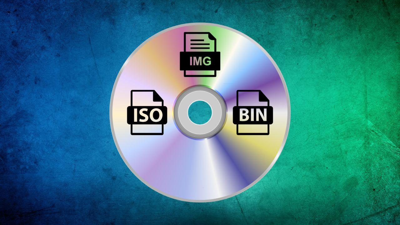 formato imagen disco iso bin img