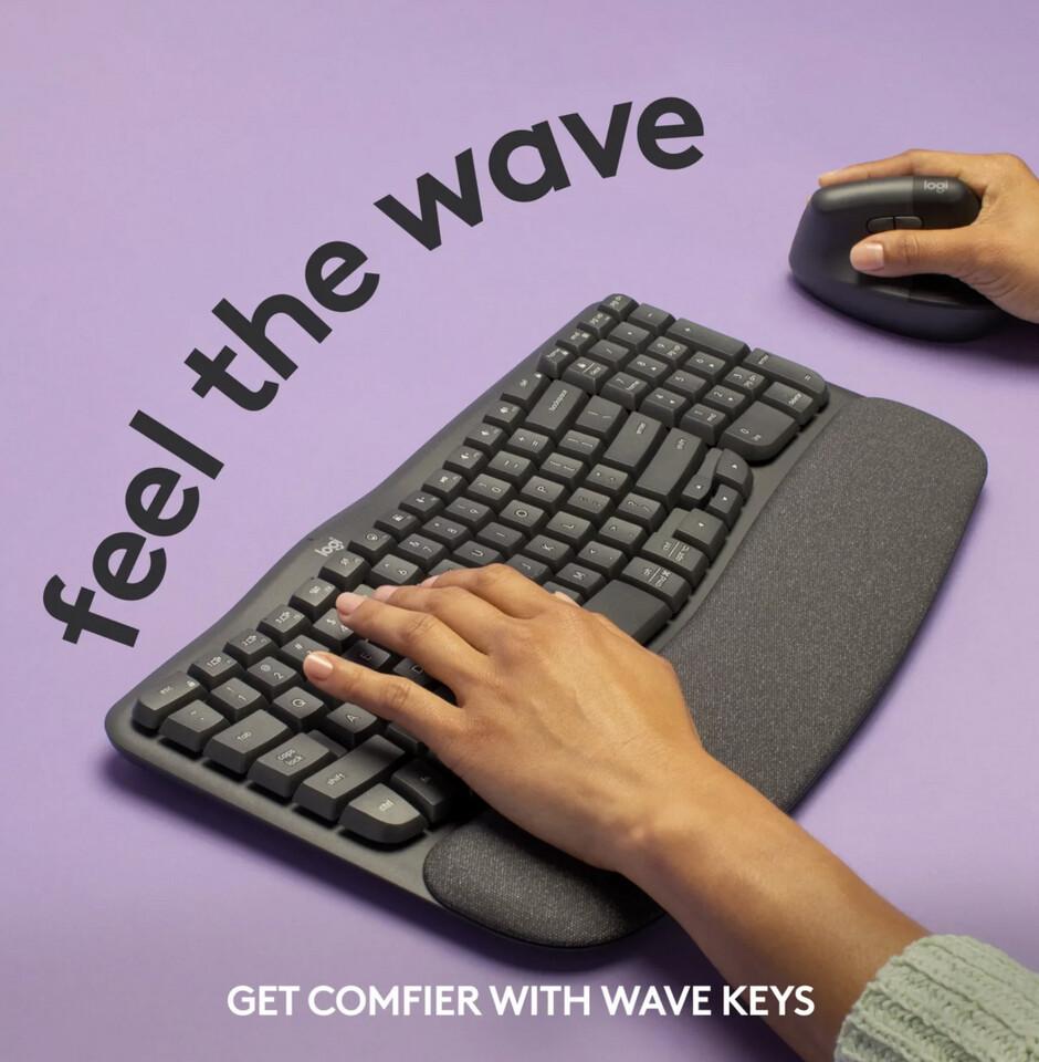 Logitech presenta los teclados ergonómicos Wave Keys pensando en