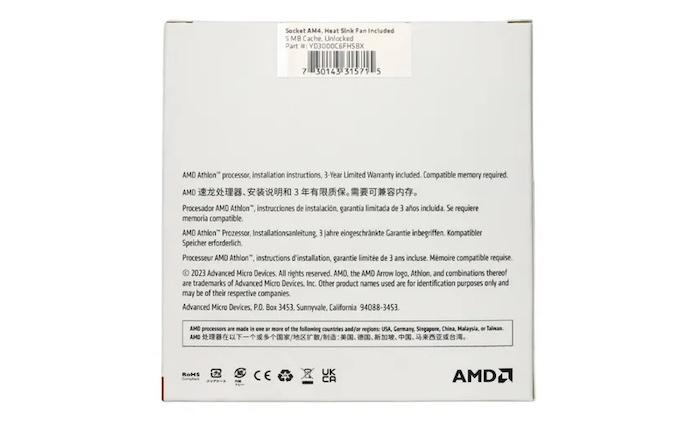 AMD 3000g caja detras
