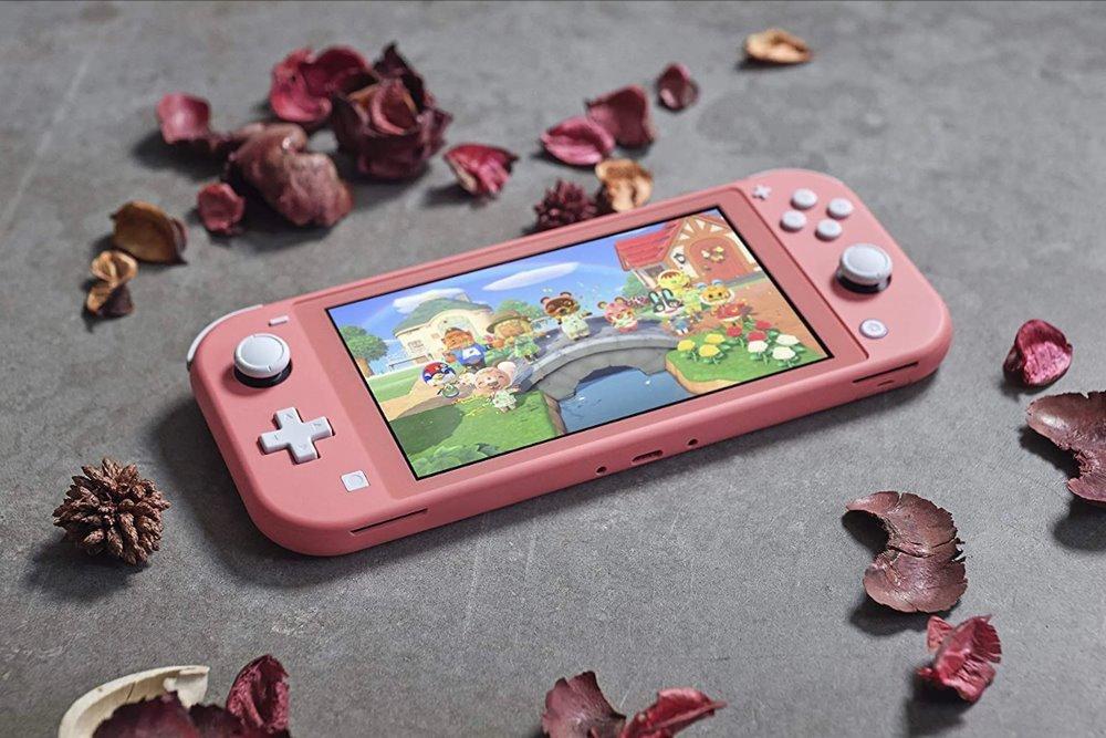 Nintendo switch lite rosa consolas portátiles