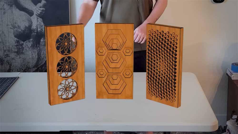 Panel frontal caja madera modder