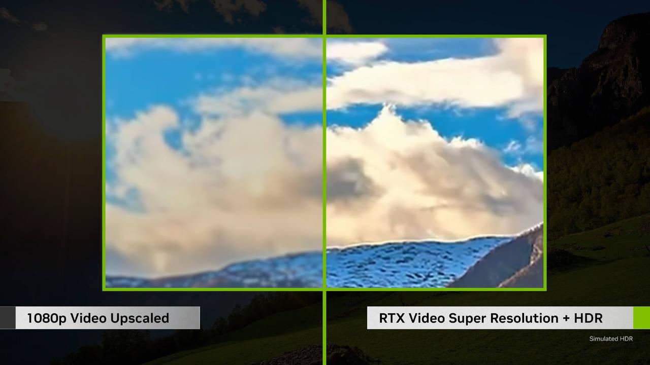 Imagen del RTX Video HDR de NVIDIA