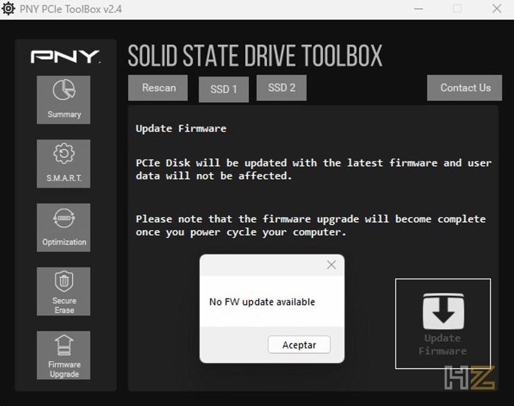 Software PNY SSD Toobox