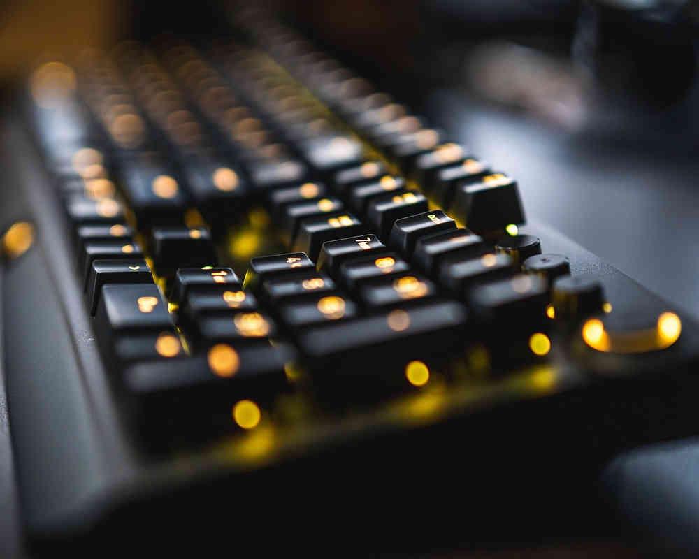 Imagen de un teclado mecánico
