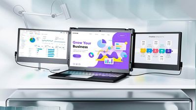Kefeya triple monitor para portátil