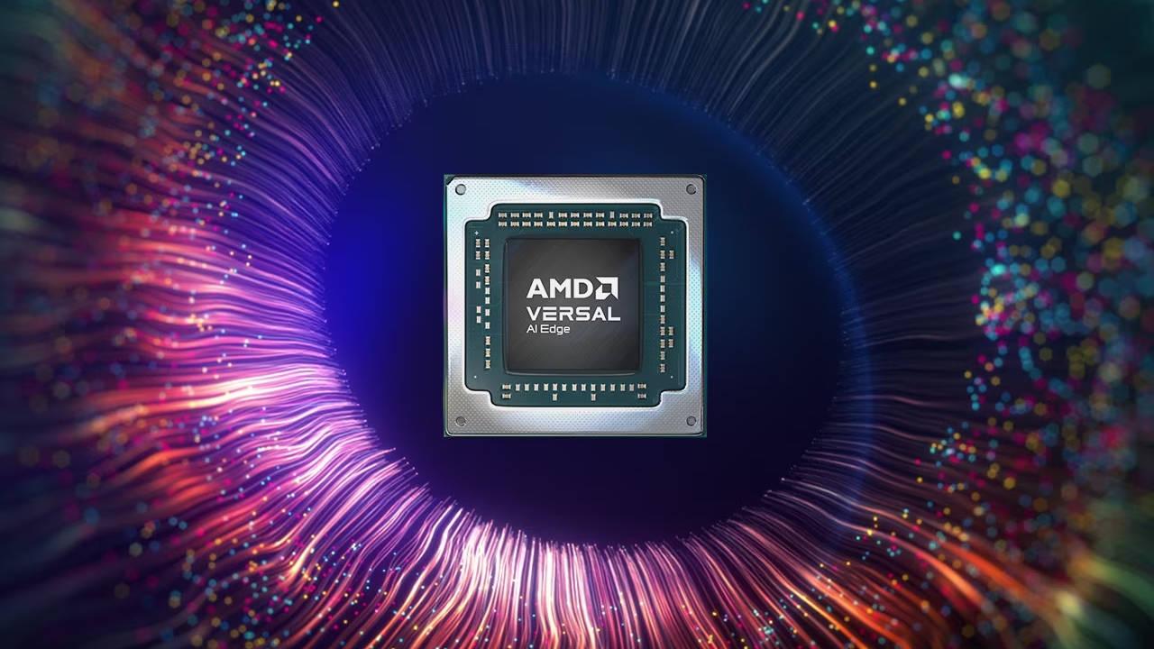Imagen de un procesador para IA de AMD