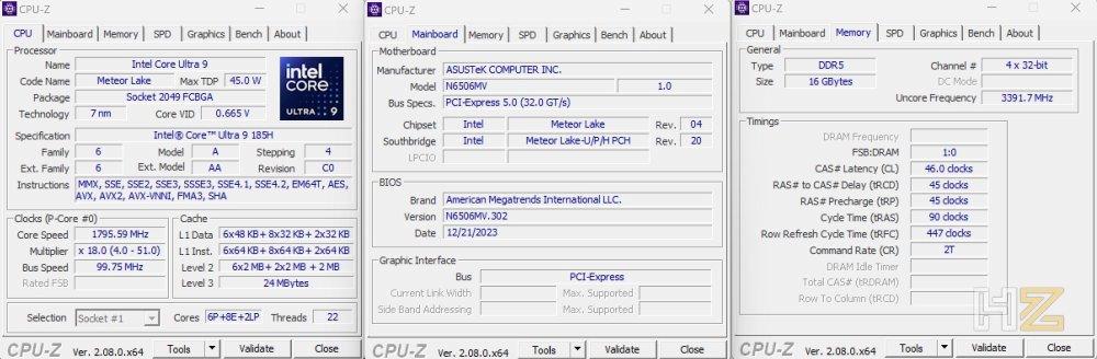 CPU-Z ASUS Vivobook