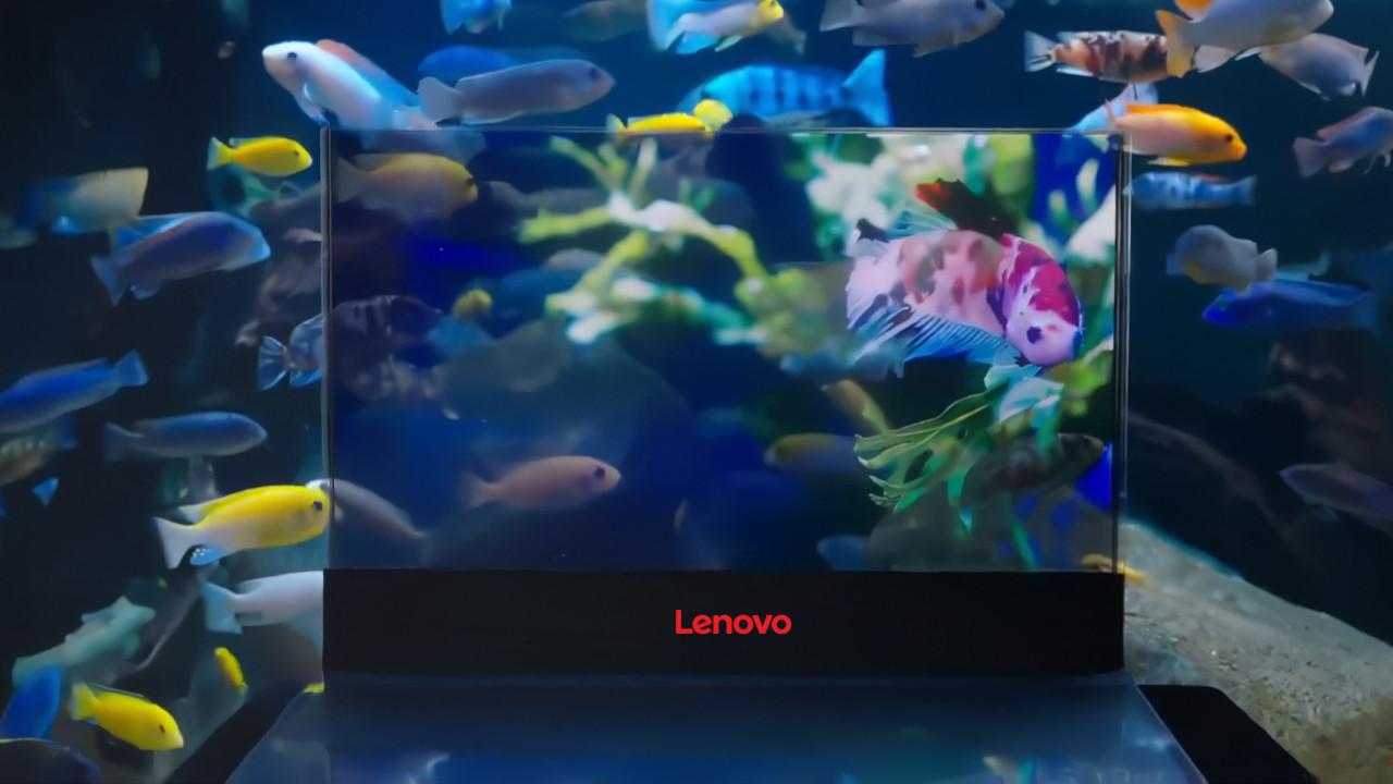 Imagen del portátil transparente de Lenovo