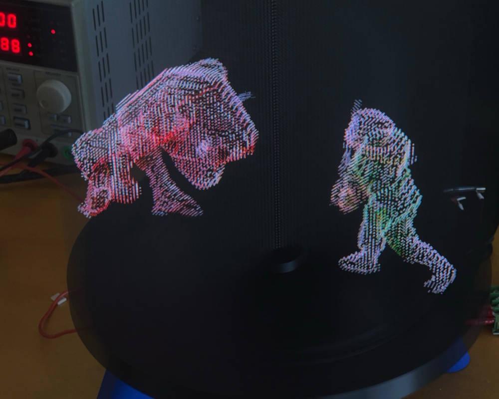 Imagen de la pantalla 3D creada para una Raspberry Pi