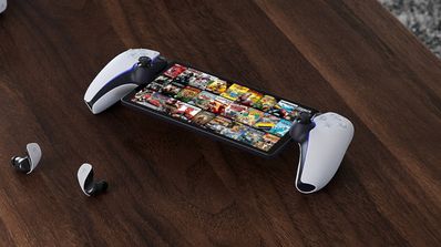 Imagen de una PlayStation Portal con juegos de la PSP