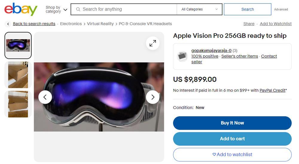 Apple Vision eBay