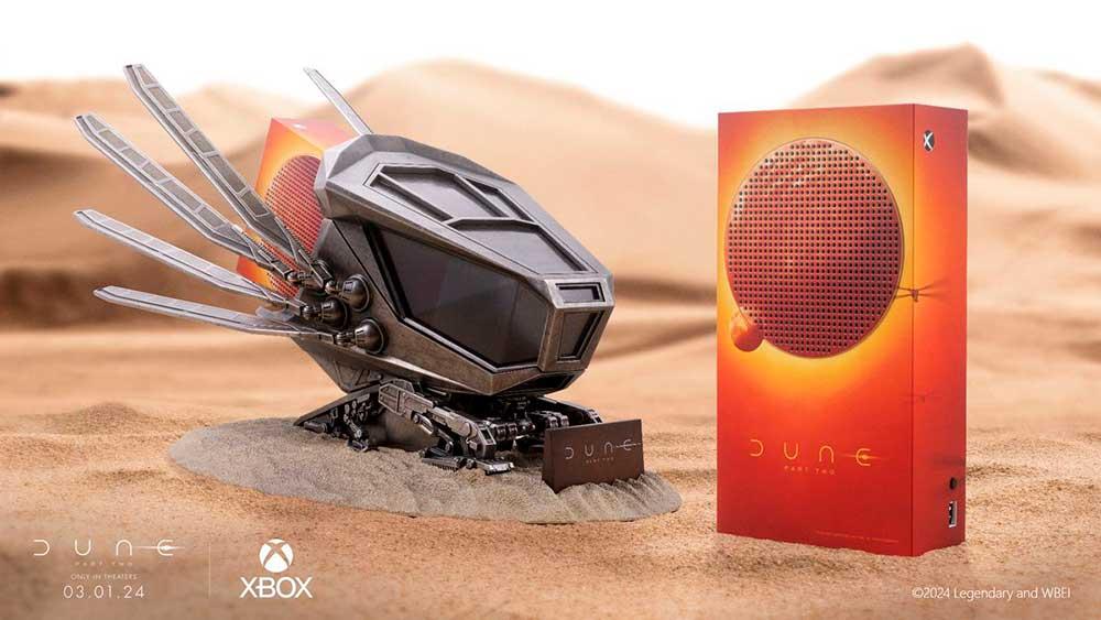 Consola Xbox Series X con motivos de la película Dune