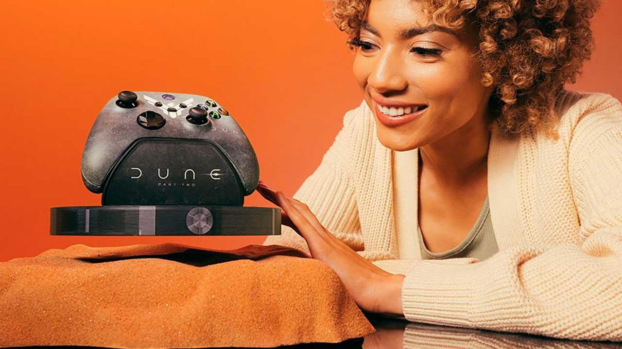 Mando flotante Xbox con motivos de Dune