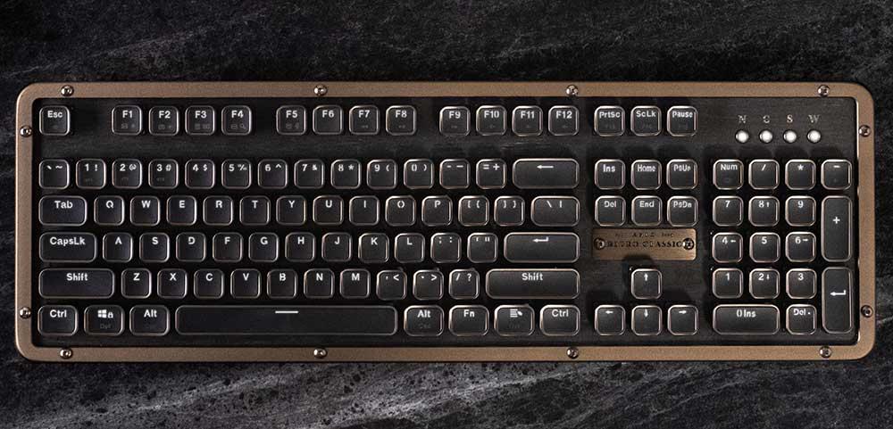 Este teclado retro te sorprenderá por sus increíbles acabados