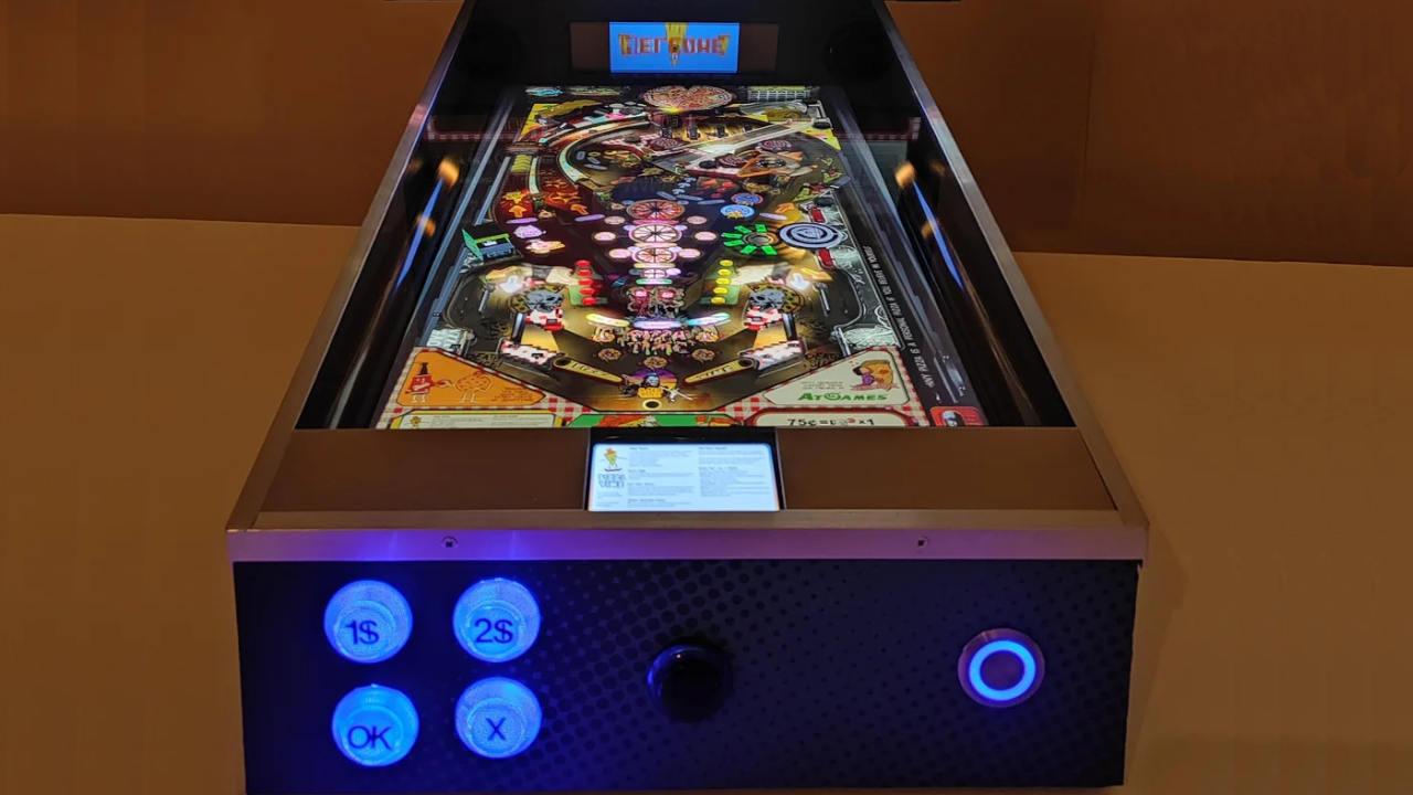 Máquina recreativa pinball virtual