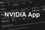Interfaz de NVIDIA App mostrando estadísticas de rendimiento como frecuencia, temperatura y voltaje de la GPU en modo oscuro.