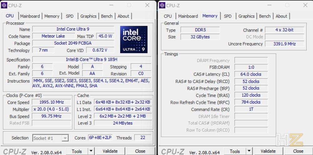CPU-Z portátil ASUS