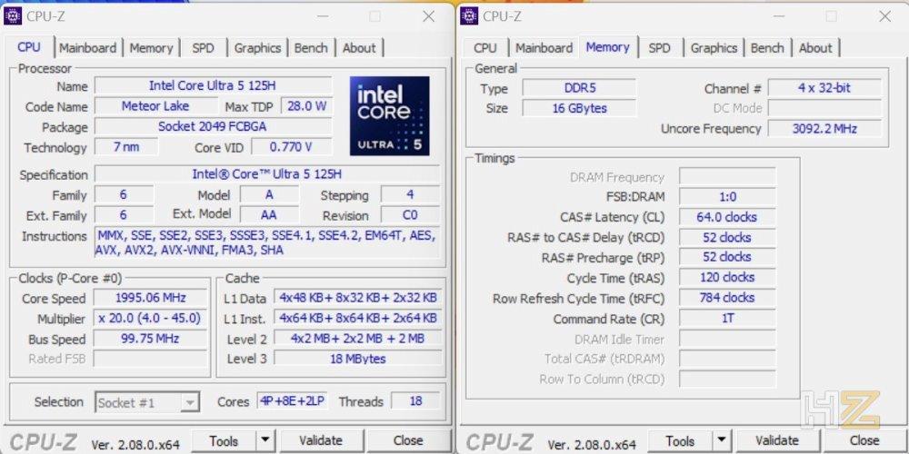 Captura CPU-z portátil ASUS