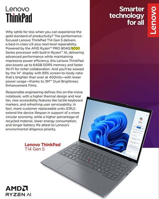 Gama portátiles Lenovo ThinkPad T14