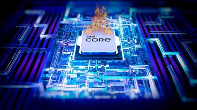 Procesador Intel Core ardiendo