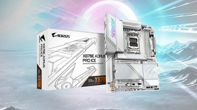 Placa base blanca Gigabyte X870e Aorus
