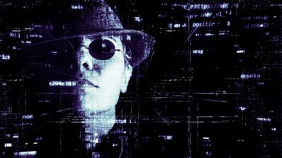 Hacker sombrero negro
