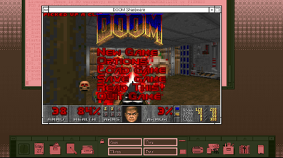Doom en un servidor de red de Apple
