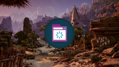 Composición que representa el tiempo de carga del videojuego Avowed de Obsidian Entertainment antes de implementar Advanced Shader Delivery.