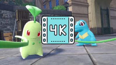 Imagen de un videojuego desarrollador para la Nintendo Switch 2 de la saga Pokemon, con un televisor mostrando un juego en alta resolución 4K.