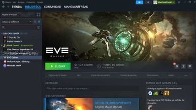 Interfaz Steam
