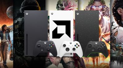 Generación actual de consolas Xbox Series X, con chips diseñados por AMD.
