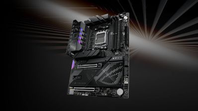 Placa base ASUS ROG Crosshair X870E APEX de gama alta, mostrando en detalle los slots de memoria NitroPath DRAM y el disipador del chipset AM5 800.