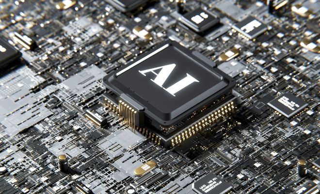 Chip con las letras AI