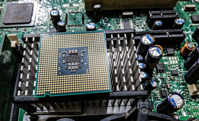 CPU sobre placa base.