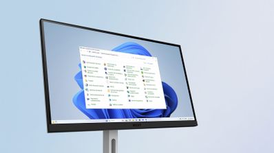 Monitor con el panel de control