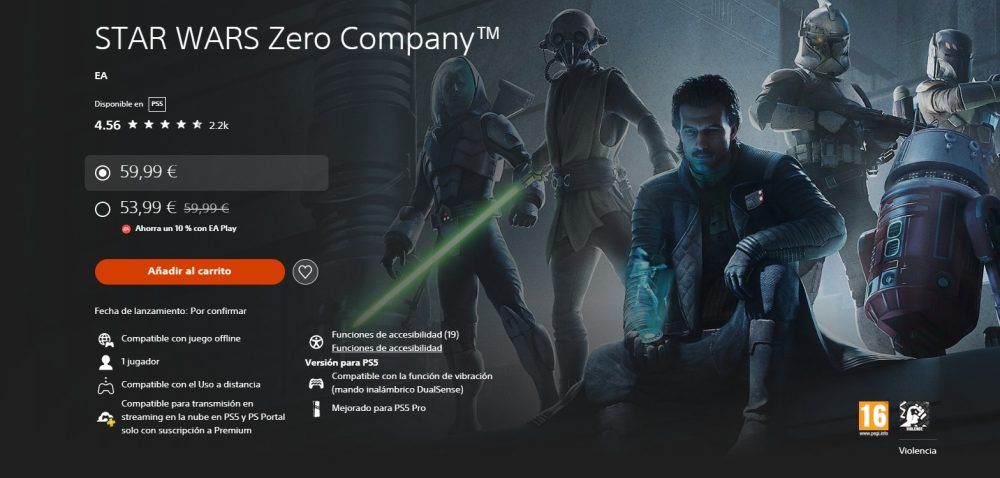 Precio Star Wars Zero Company