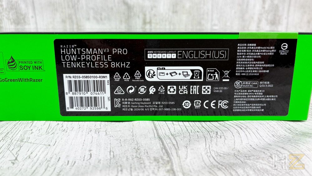 Razer Huntsman V3 Pro Low Profile TKL 8KHZ