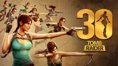 Composición de las distintas versiones de Lara Croft en la saga Tomb Raider con motivo del 30 aniversario.