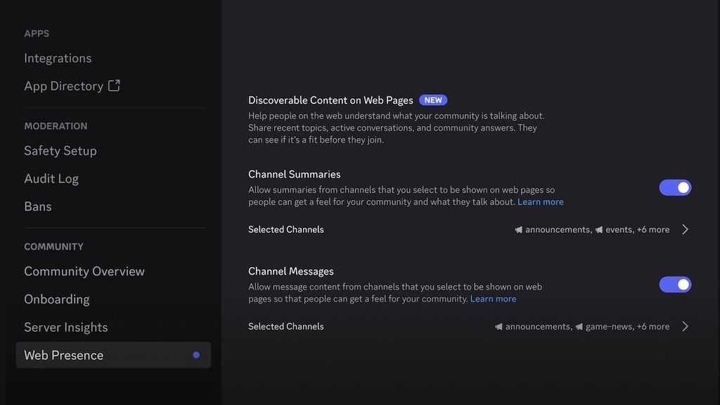 Ajustes Discord